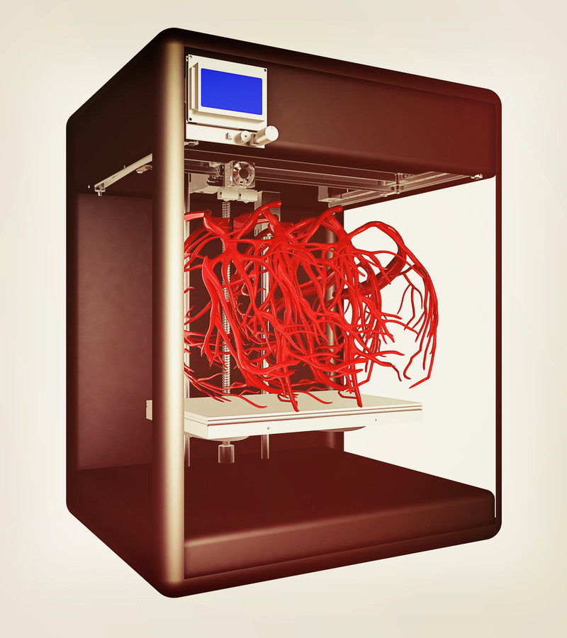 model wydrukowany w technologii 3D we wnętrzu drukarki - model printed in 3D technology inside the printer - model vytlačený 3D technológiou vo vnútri tlačiarne